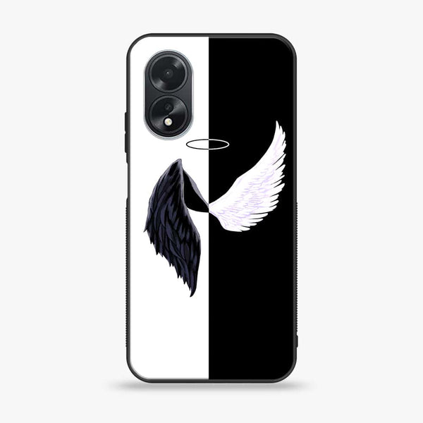 Oppo A18 4G/A38 - Angel Wings 2.0 Design 5 - Premium Printed Glass soft Bumper shock Proof Case CS-8945 CS-8947 CS-11610 CS-11611 CS-11866 CS-12586 CS-12588