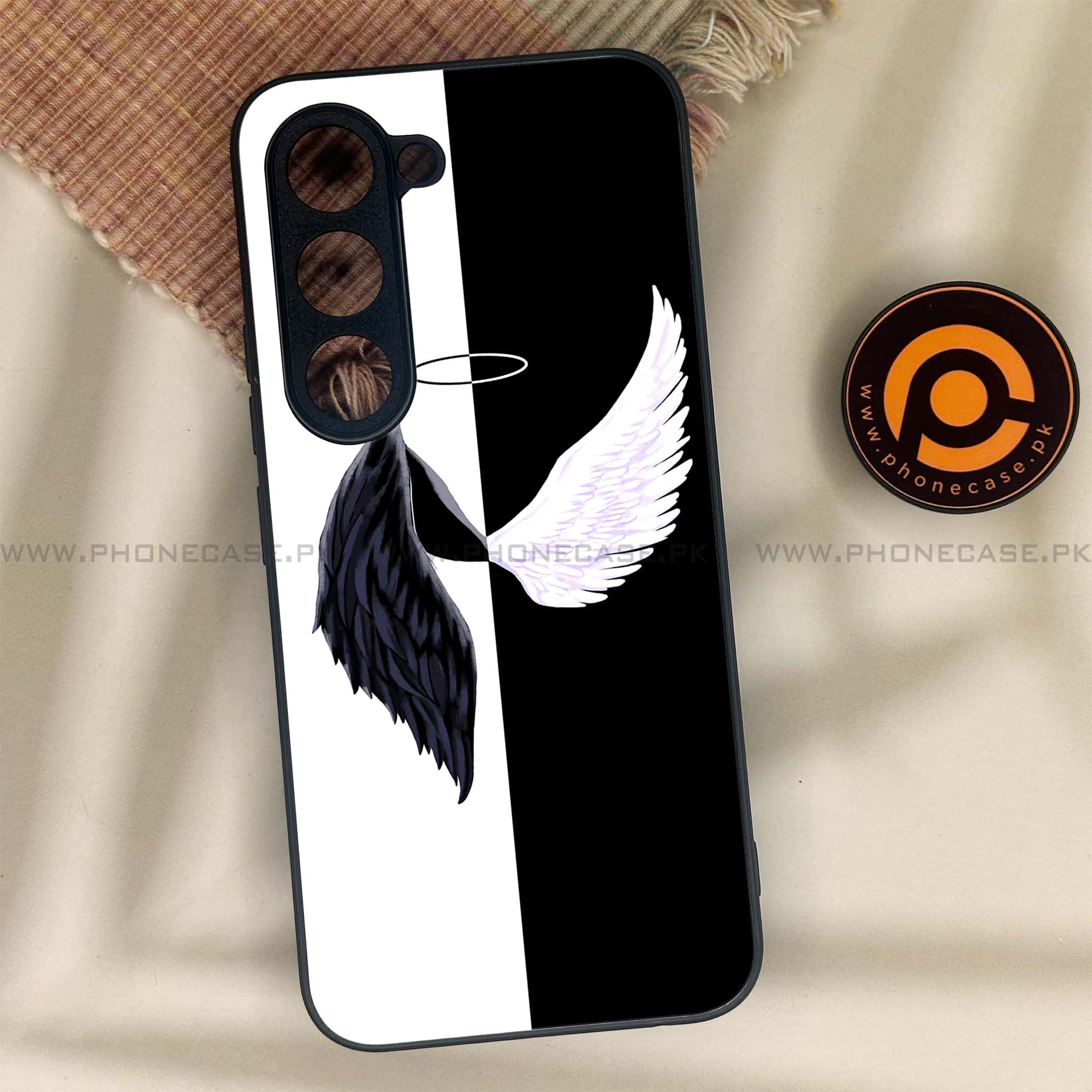 Tecno Spark 40 Pro - Angel Wings 2.0 Series - Premium Metal Printed soft Bumper shock Proof Case