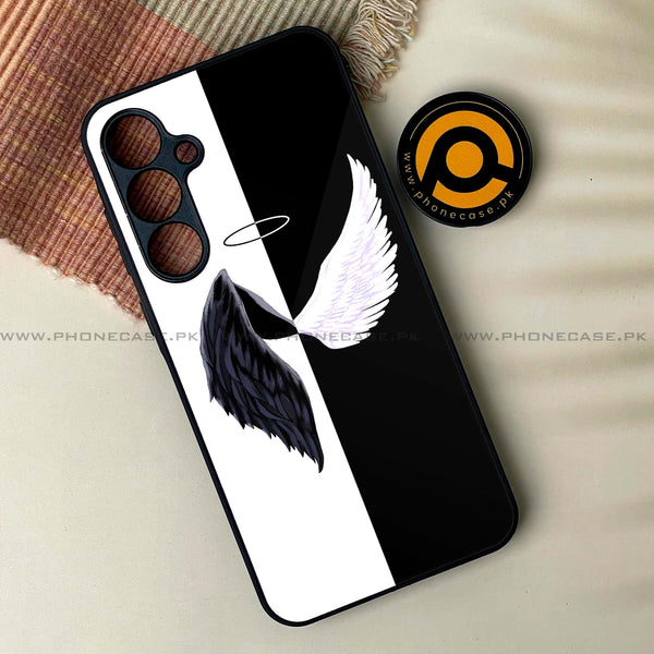 Samsung Galaxy A04s -Angel Wings 2.0 Design 5 - Premium Printed Glass soft Bumper shock Proof Case CS-19897 CS-19898