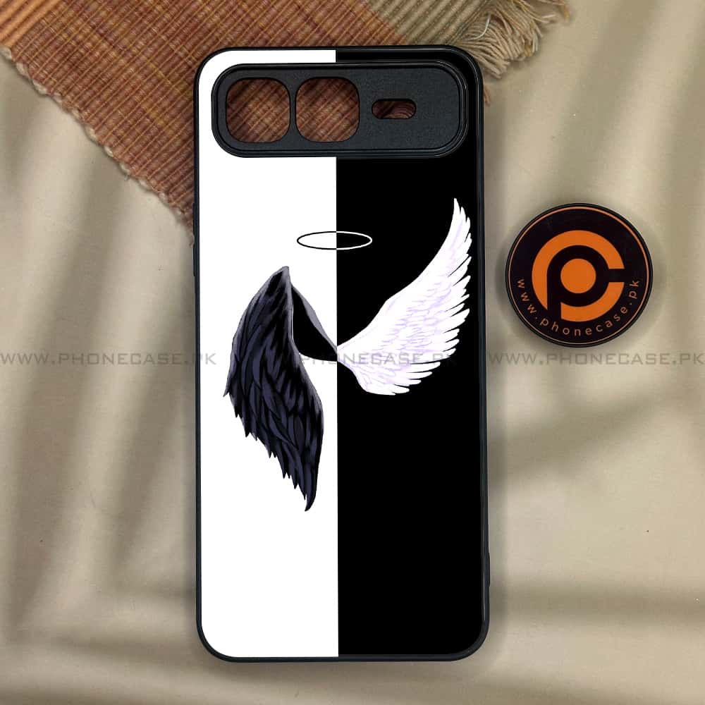 Infinix Smart 10 Plus - Angel Wings 2.0 Series - Premium Metal Printed soft Bumper shock Proof Case