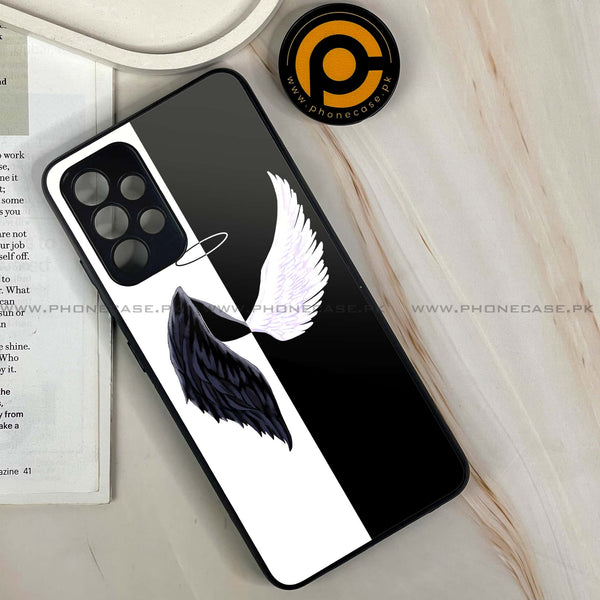 Samsung Galaxy A13 - Angel Wings 2.0 Design 5- Premium Printed Glass soft Bumper shock Proof Case CS-43653