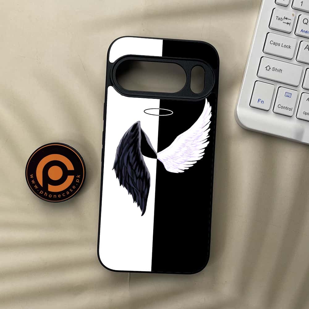 Google Pixel 10  - Angel Wings 2.0 Series - Premium Metal Printed soft Bumper Shockof Case
