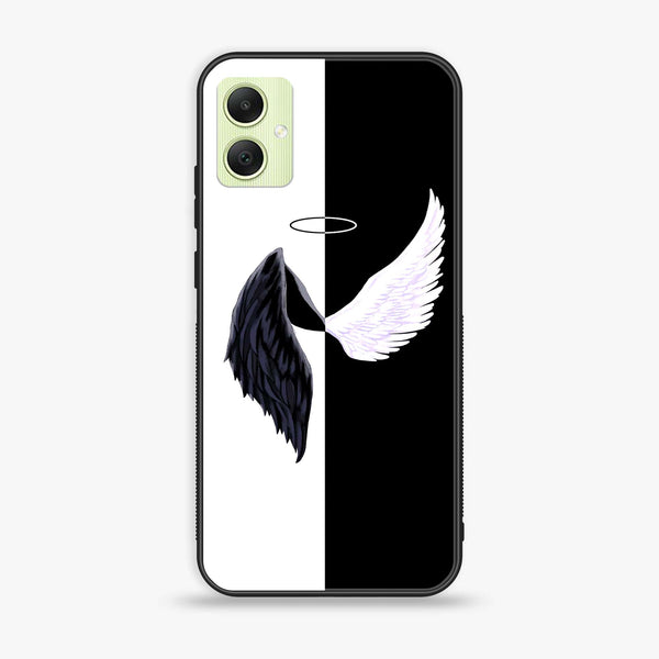 Samsung Galaxy A05 - Angel Wings 2.0 Series Design 5  - Premium Printed Glass soft Bumper shock Proof Case  CS-18901