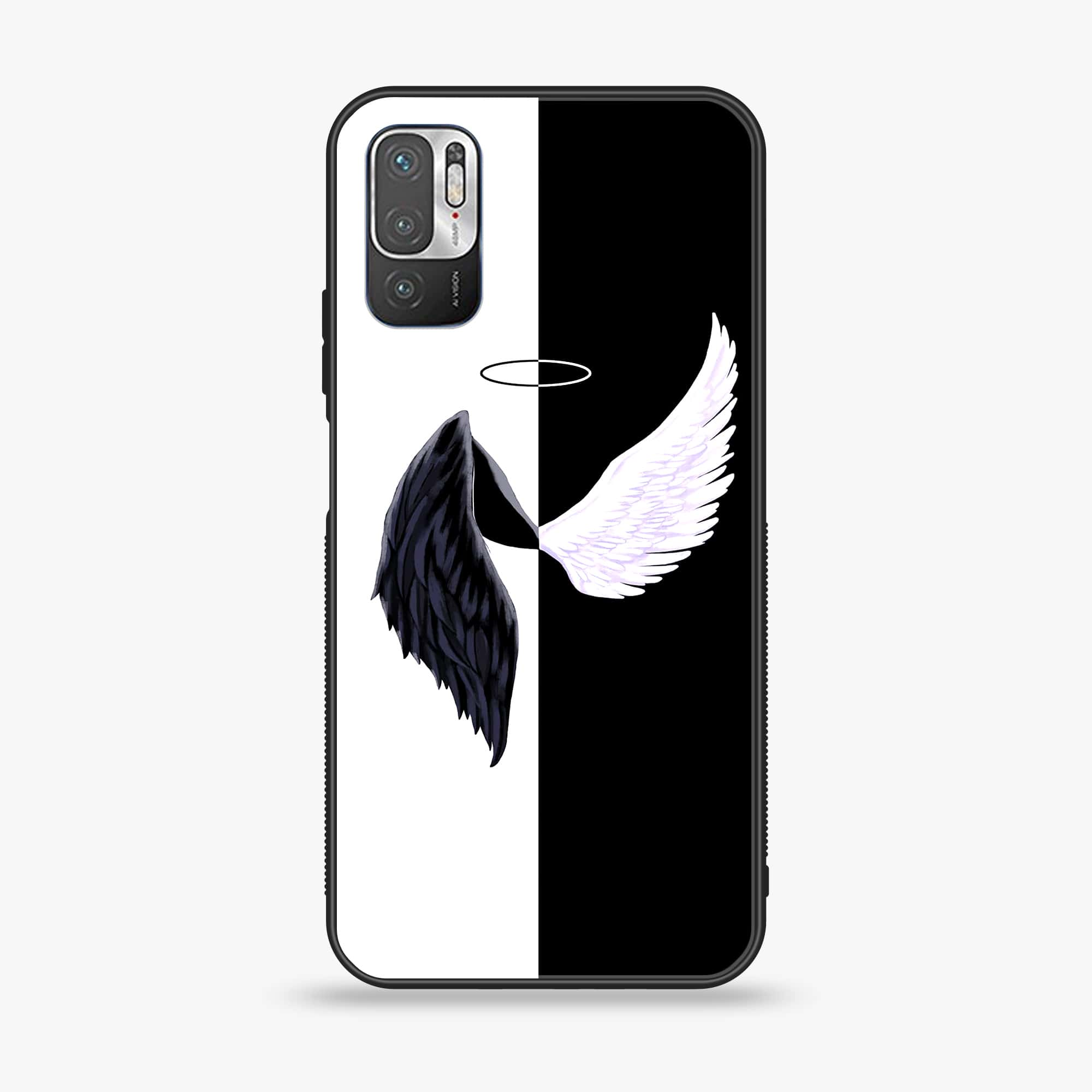 Xiaomi Redmi Note 10 5G - Angel Wings 2.0 Series - Premium Printed Glass soft Bumper shock Proof Case