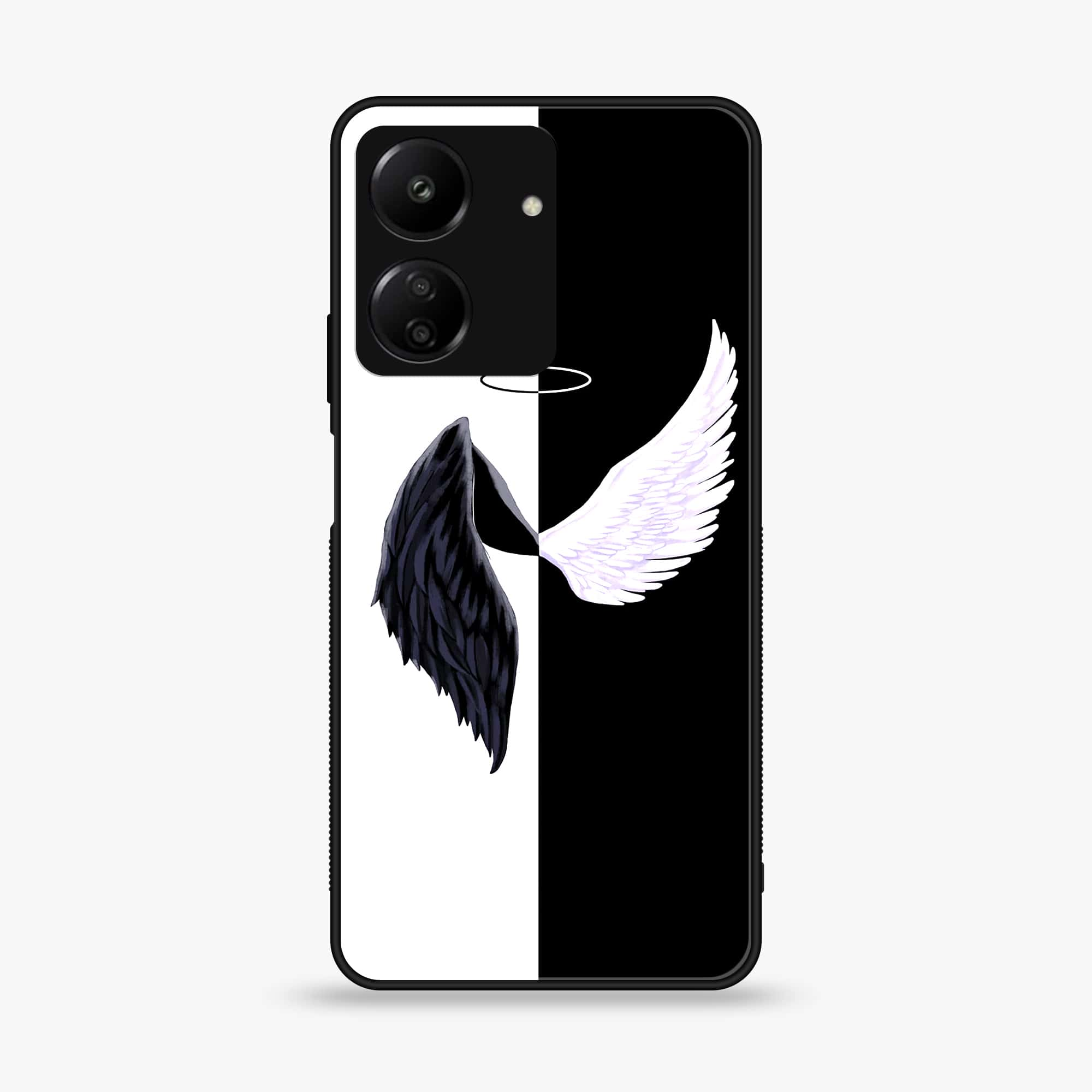 Xiaomi Poco C65 - Angel Wings 2.0 Series - Premium Printed Glass soft Bumper shock Proof Case