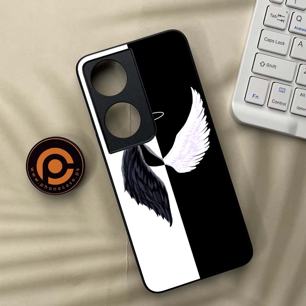 Honor X7b - Angel Wings 2.0 Series - Premium Metal  Printed soft Bumper shock Proof Case