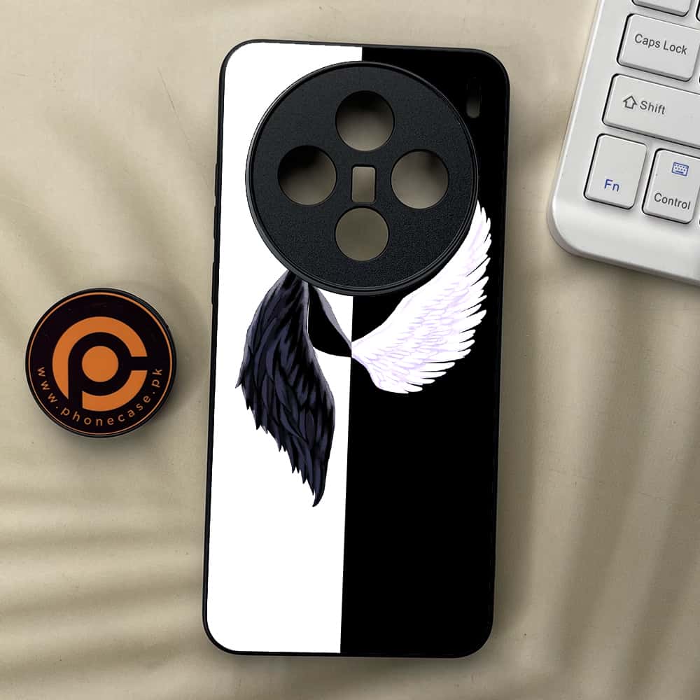 Vivo X200 - Angel Wings 2.0 Series - Premium Metal  Printed soft Bumper shock Proof Case