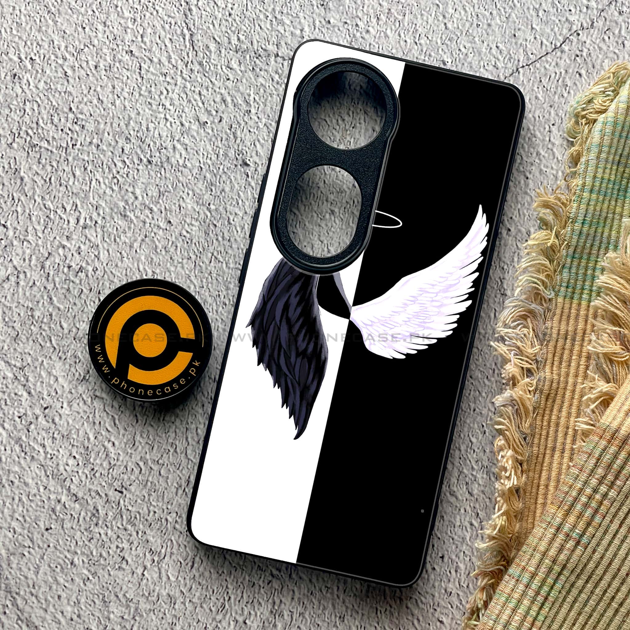 Vivo V40 Pro - Angel Wings 2.0 Series - Premium Metal Printed soft Bumper shock Proof Case