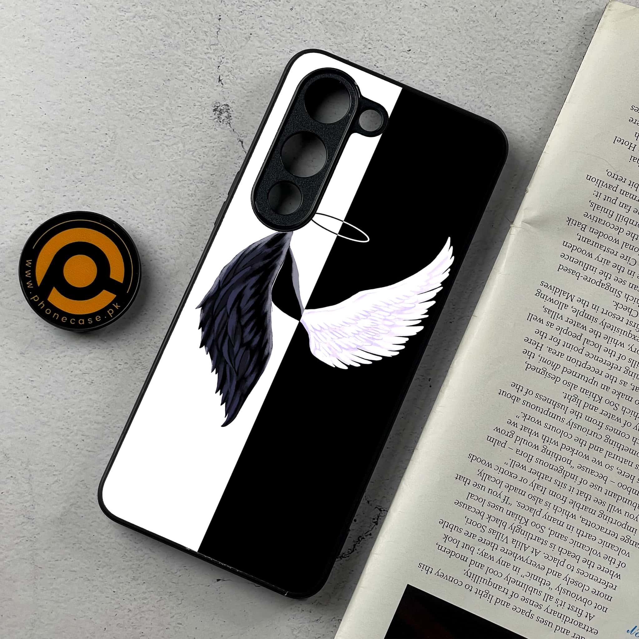 Vivo Y04 - Angel Wings 2.0 Series - Premium Metal Printed Soft Bumper Shockproof Case