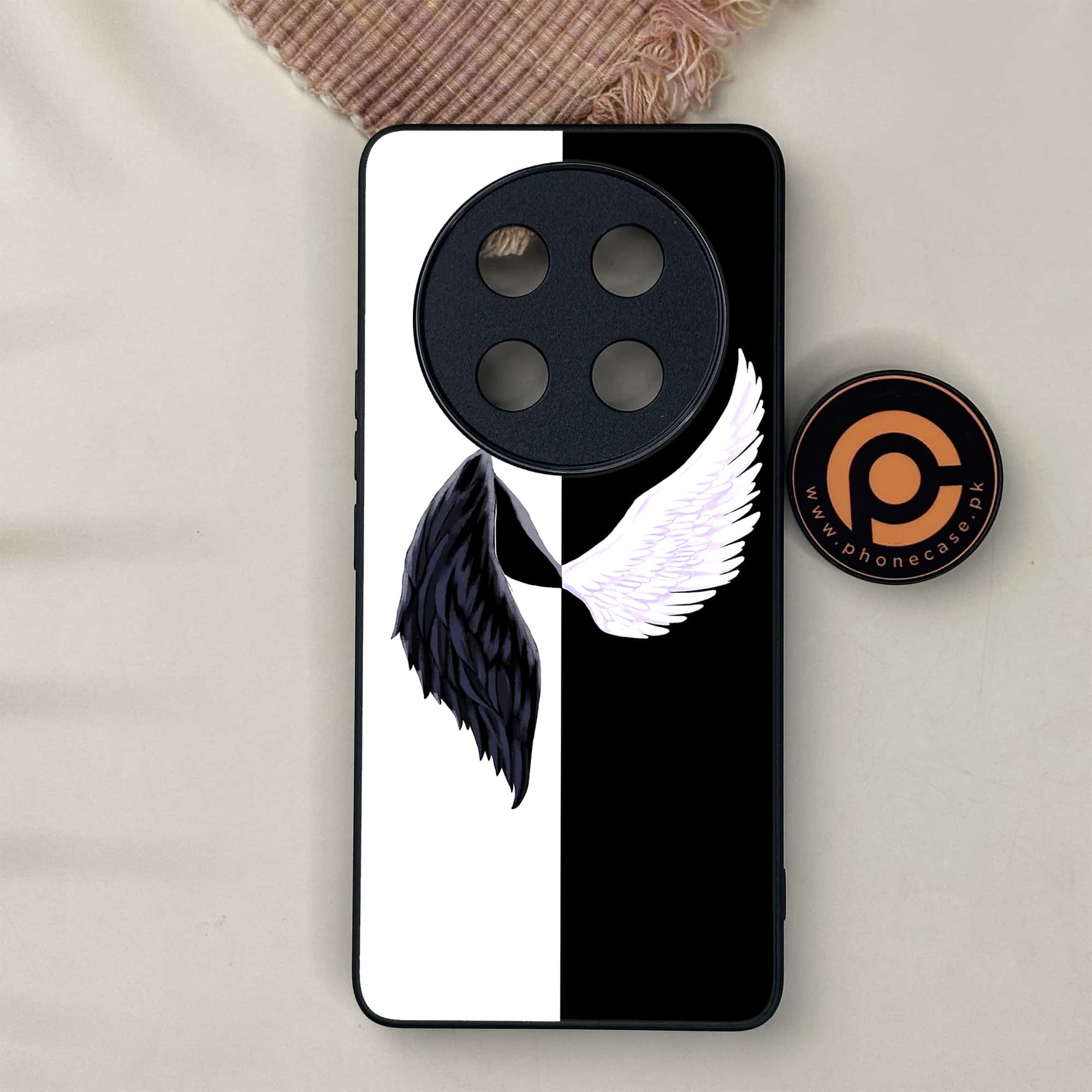 Honor X9c 5G - Angel Wings 2.0 Series - Premium Metal Printed soft Bumper shock Proof Case