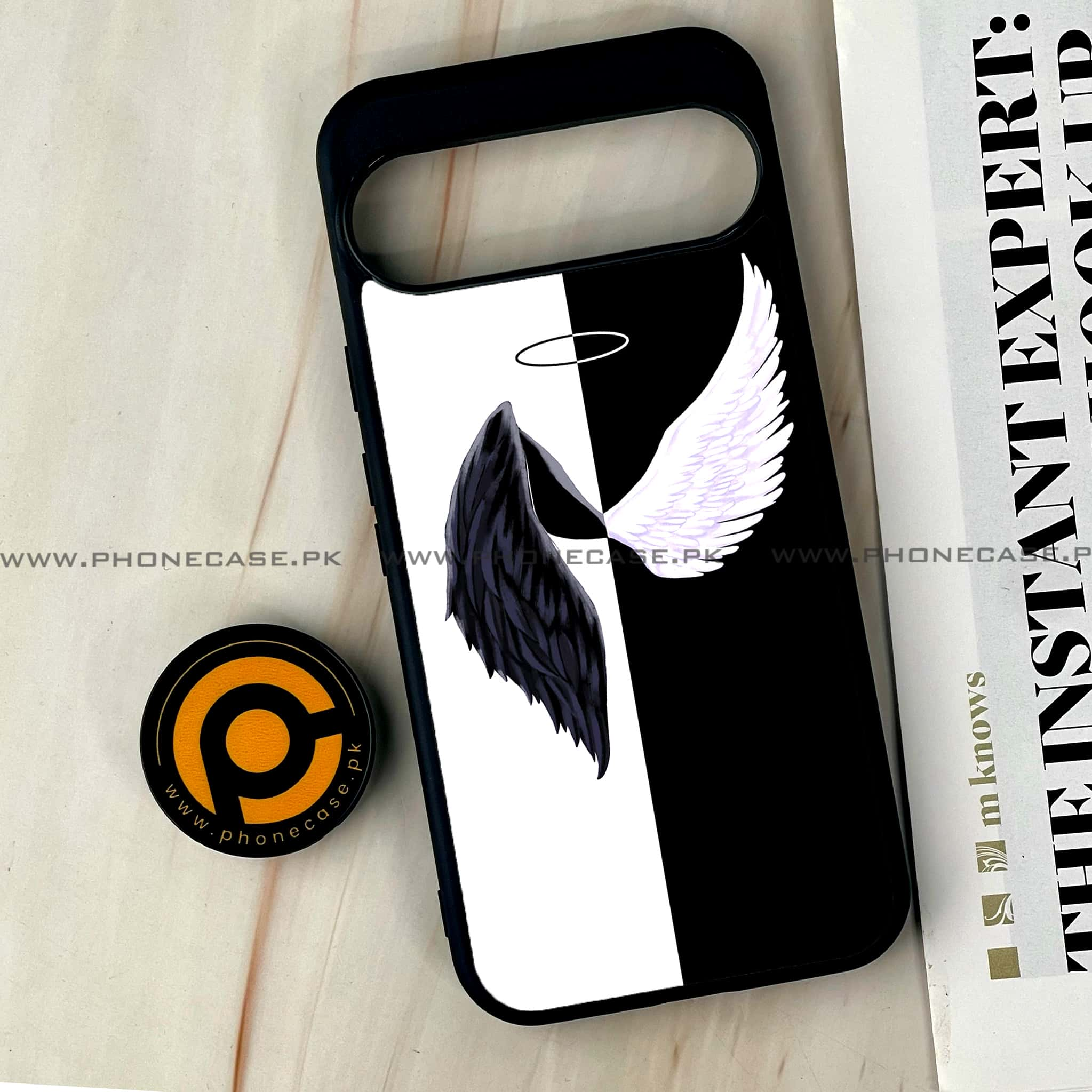 Google Pixel 9 Pro XL - Angel Wings 2.0 Series - Premium Printed Glass soft Bumper shock Proof Case