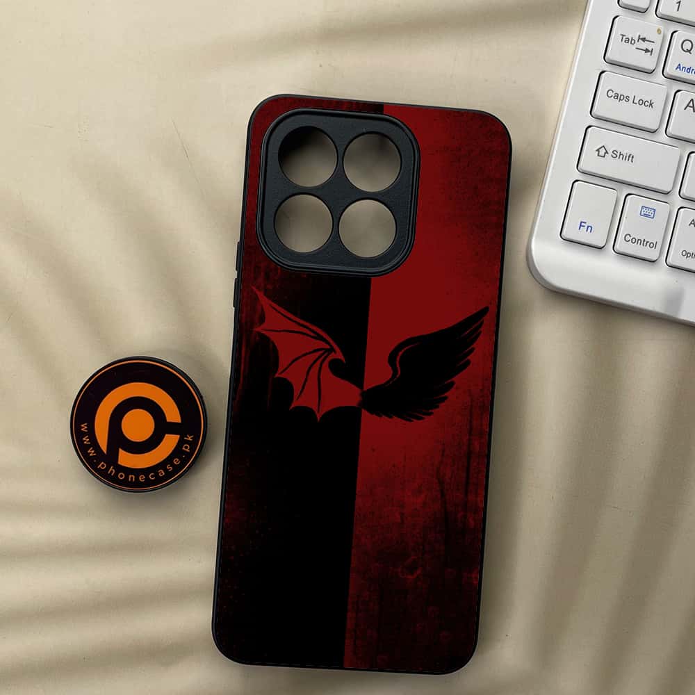Honor X5b Plus - Angel Wings 2.0 Series - Premium Metal  Printed soft Bumper shock Proof Case