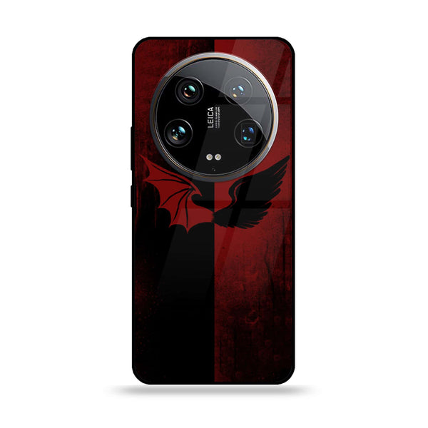 Xiaomi 14 Ultra - Angel Wings 2.0 Series - Premium Printed Glass soft Bumper shock Proof Case CS-52766