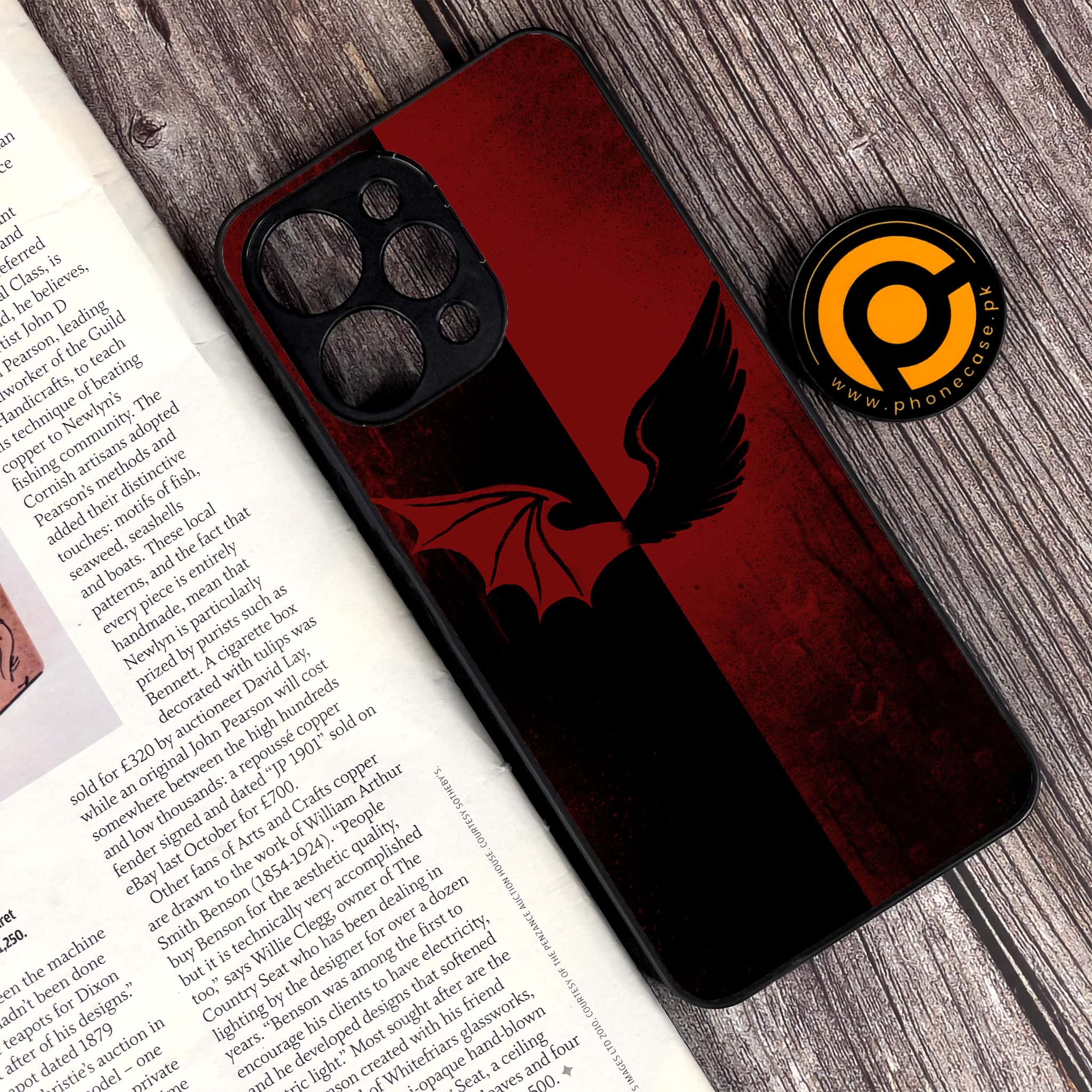 Xiaomi Redmi 12 - Angel Wings 2.0 Series - Premium Printed Glass soft Bumper shock Proof Case