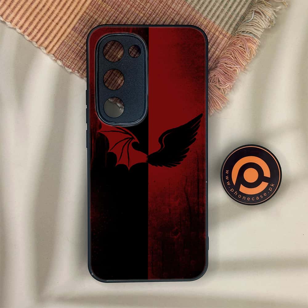 Tecno Spark 40 Pro Plus - Angel Wings 2.0 Series - Premium Metal Printed soft Bumper shock Proof Case