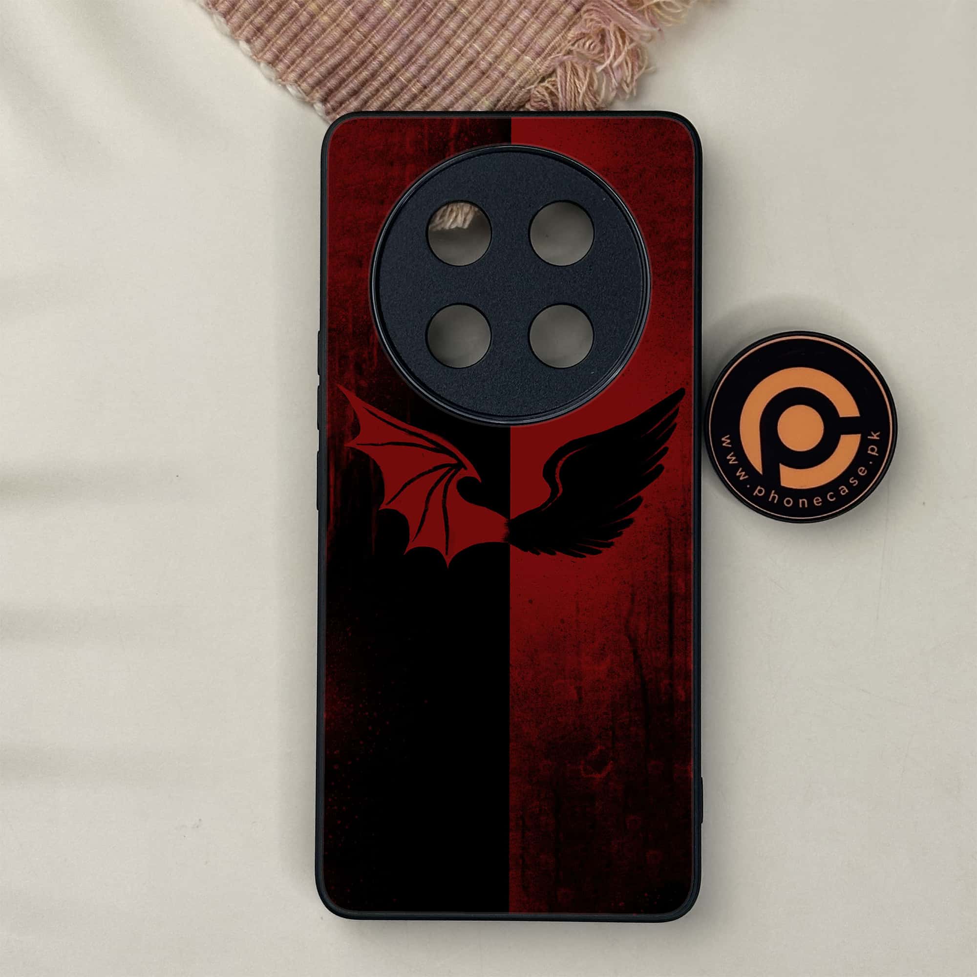 Honor X9c 5G - Angel Wings 2.0 Series - Premium Metal Printed soft Bumper shock Proof Case