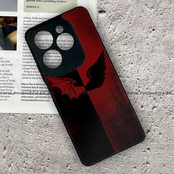 Tecno Spark 20 Pro - Angel Wings 2.0 Design 6 - Premium Metal Printed soft Bumper shock Proof Case