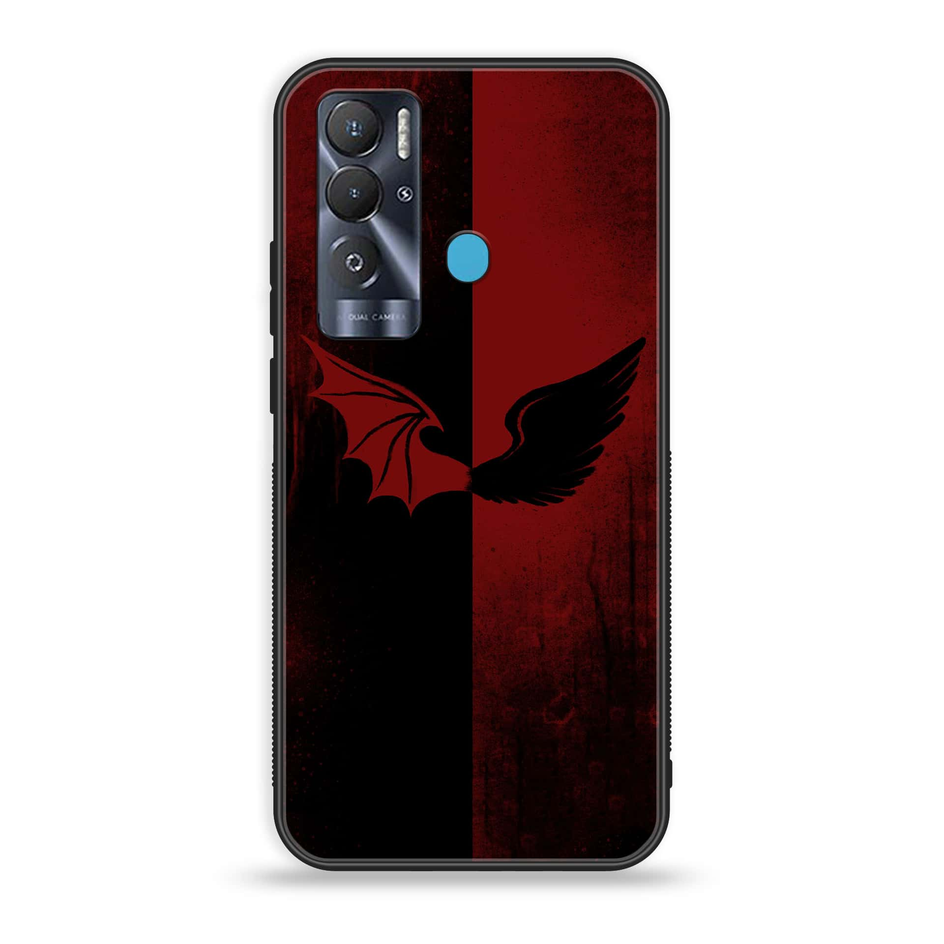 Tecno Pova Neo Angel Wings series 2.0  Premium Printed Glass soft Bumper shock Proof Case