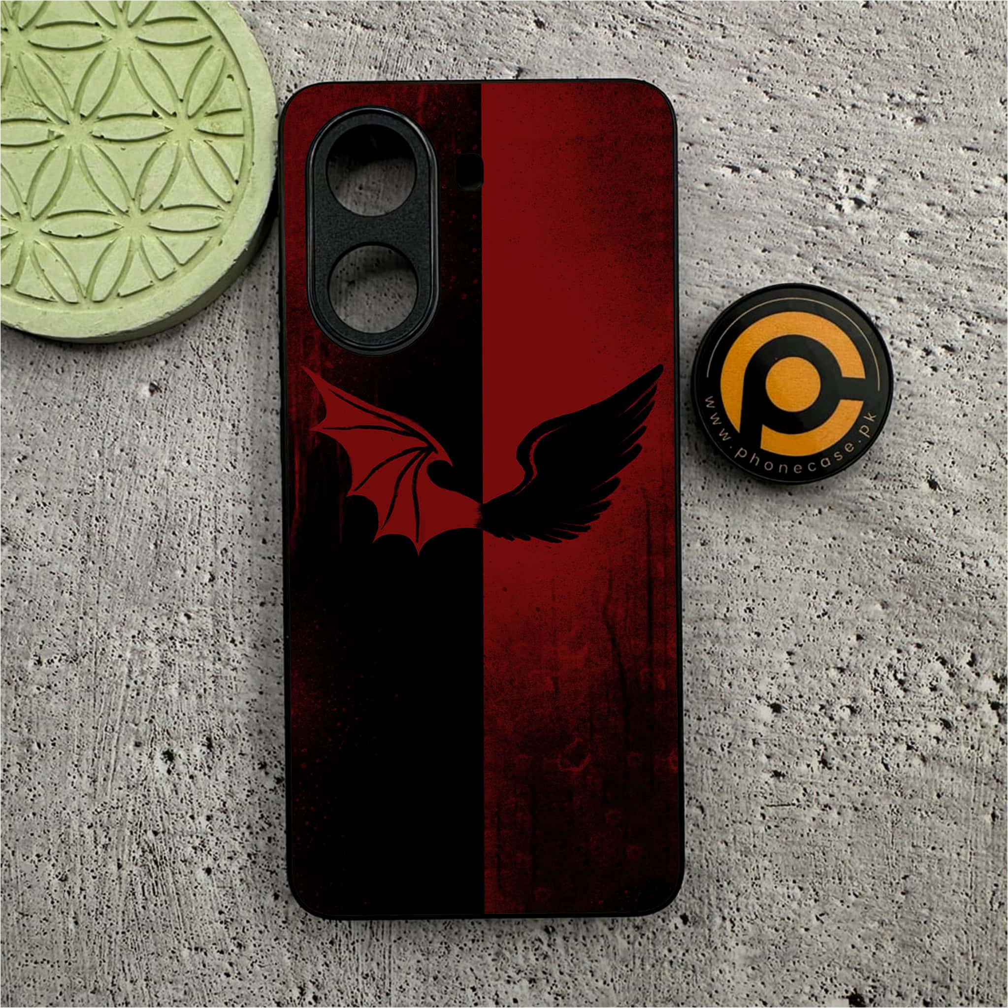 Xiaomi Redmi Turbo 4 - Angel Wings 2.0 Series - Premium Metal Printed soft Bumper shock Proof Case