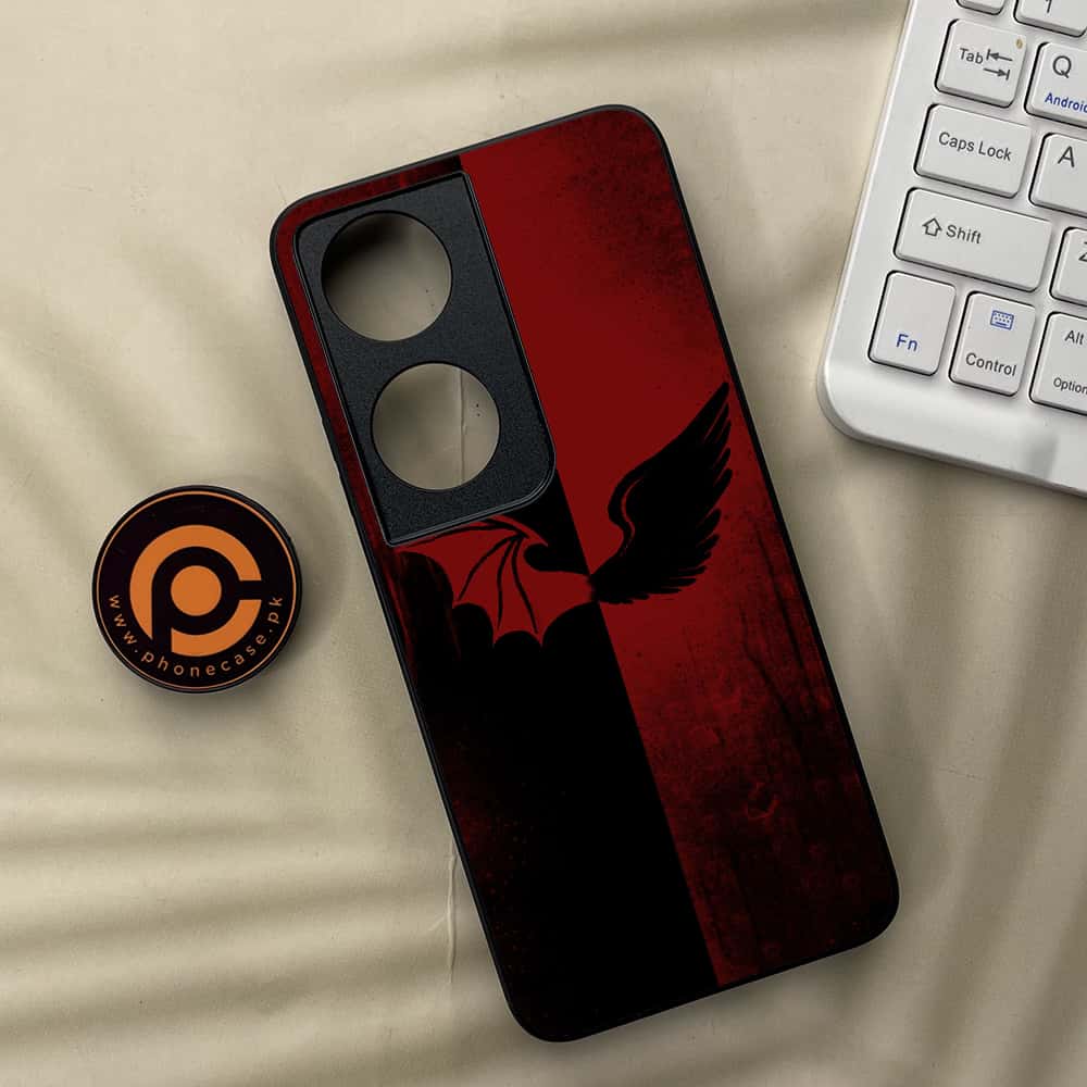 Honor X7b - Angel Wings 2.0 Series - Premium Metal  Printed soft Bumper shock Proof Case