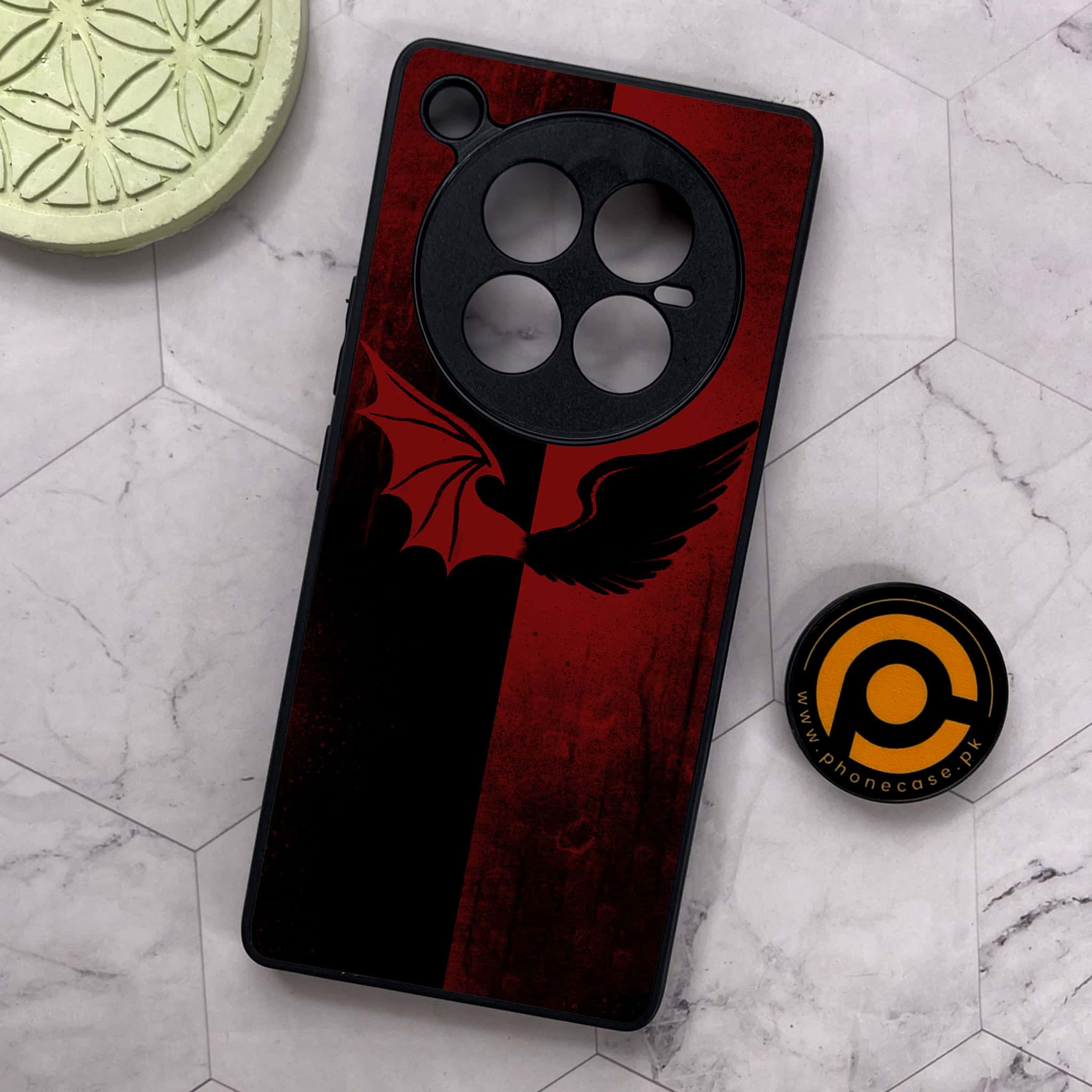 Infinix Zero 40 5G - Angel Wings 2.0 Series - Premium Metal Printed soft Bumper shock Proof Case
