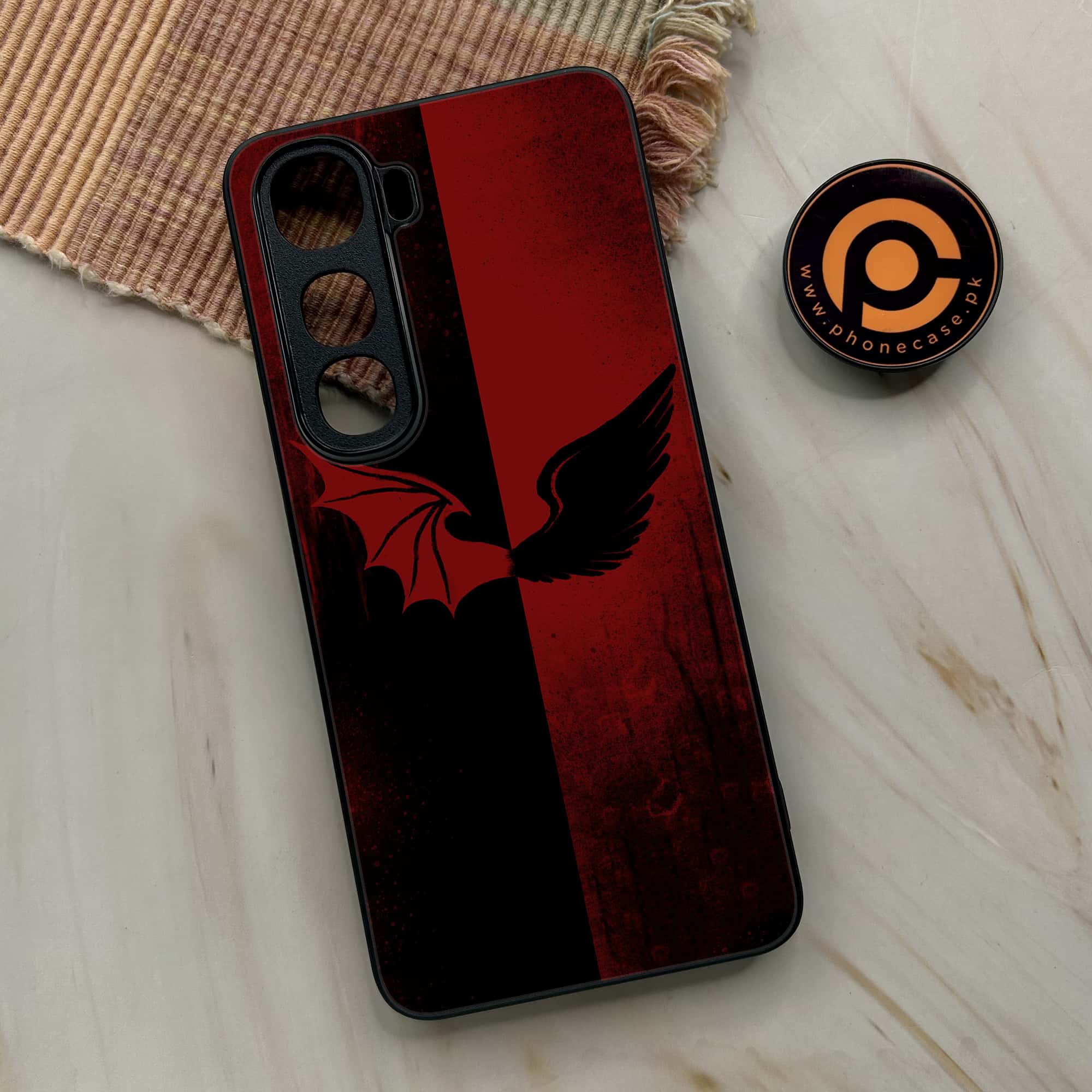 Vivo Y400 - Angel Wings 2.0 Series - Premium Metal Printed soft Bumper shock Proof Case