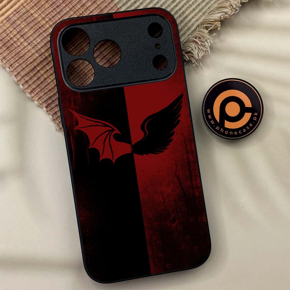 iPhone 17 Pro Max - Angel Wings 2.0 Series - Premium Metal Printed soft Bumper shock Proof Case