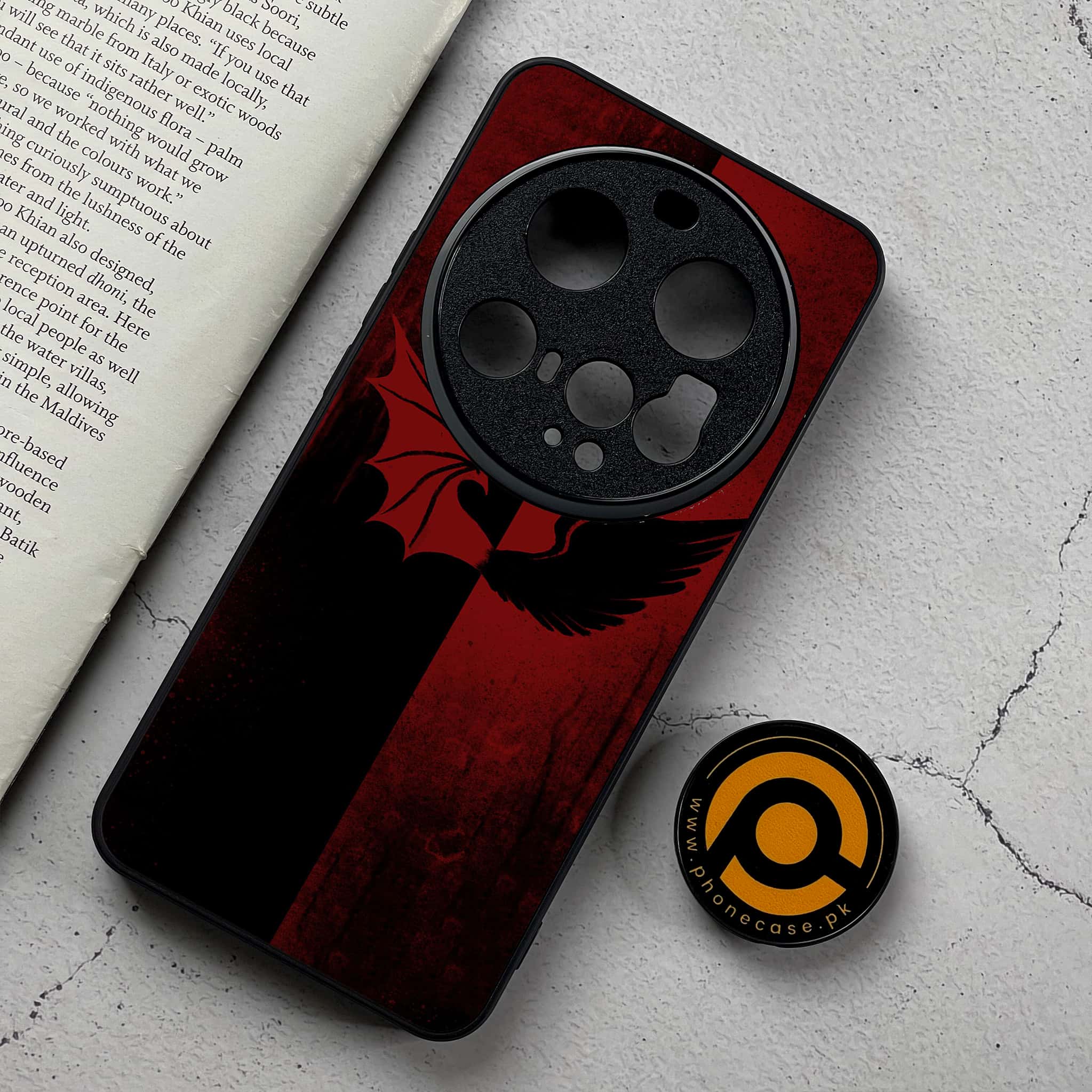 Xiaomi 15 Ultra - Angel Wings 2.0 Series - Premium Metal Printed Soft Bumper Shockproof Case