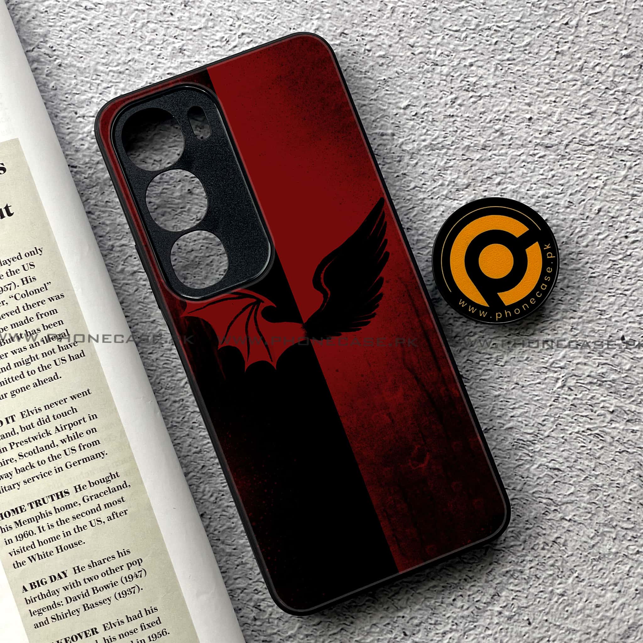 Vivo Y19s Pro - Angel Wings 2.0 Series - Premium Metal Printed soft Bumper shock Proof Case