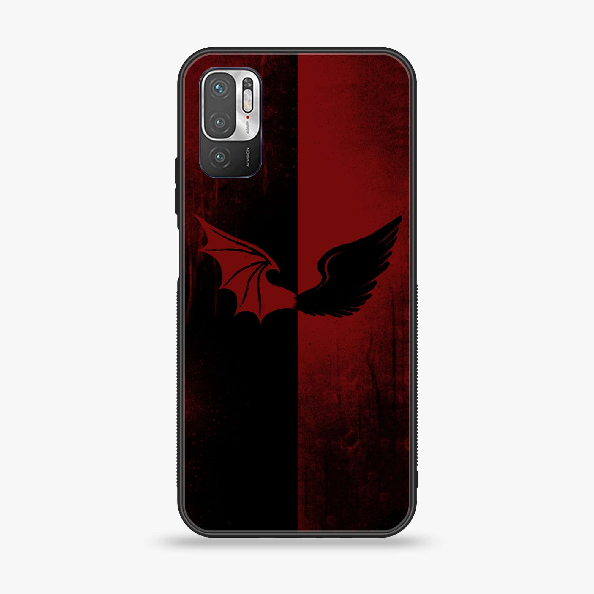 Xiaomi Redmi Note 10 5G - Angel Wings 2.0 Series - Premium Printed Glass soft Bumper shock Proof Case