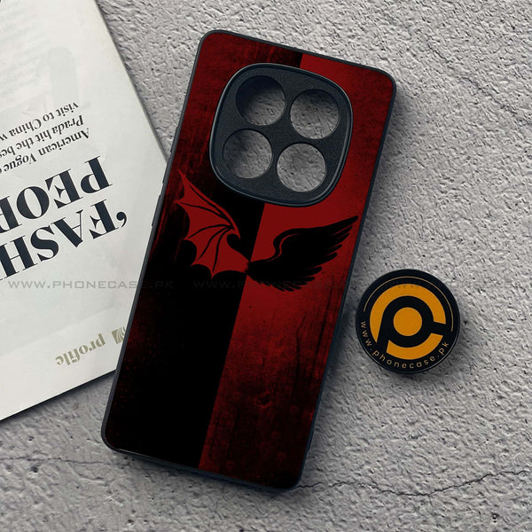 Redmi Note 14 Pro - Angel Wings 2.0 Design 6  - Premium Printed Glass soft Bumper shock Proof Case CS-36458