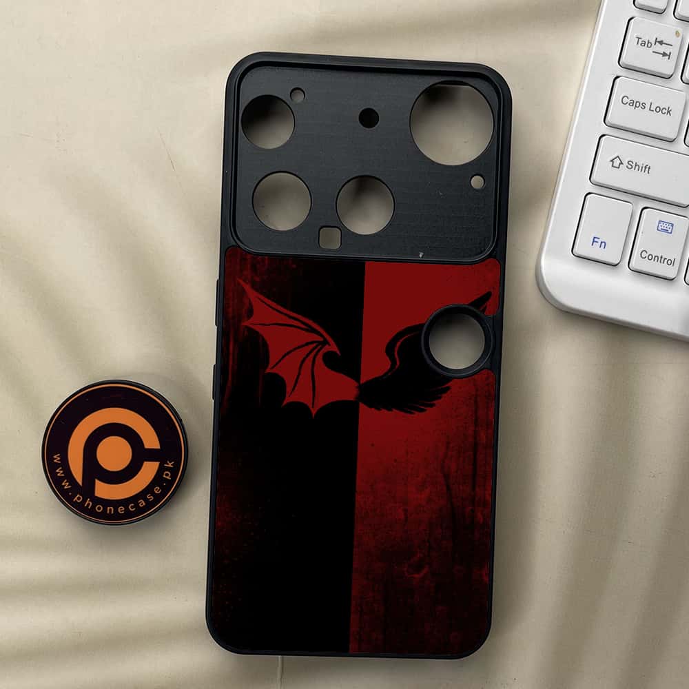 Nothing Phone 3 - Angel Wings 2.0 Series - Premium Metal  Printed soft Bumper shock Proof Case