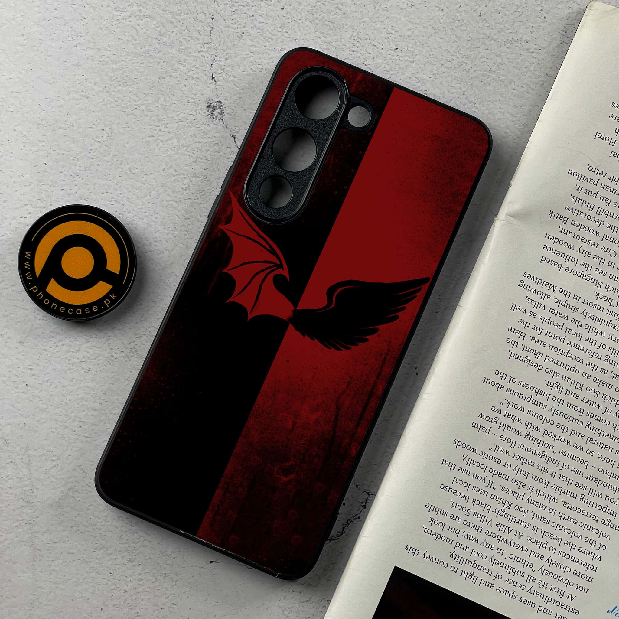 Vivo Y04 - Angel Wings 2.0 Series - Premium Metal Printed Soft Bumper Shockproof Case