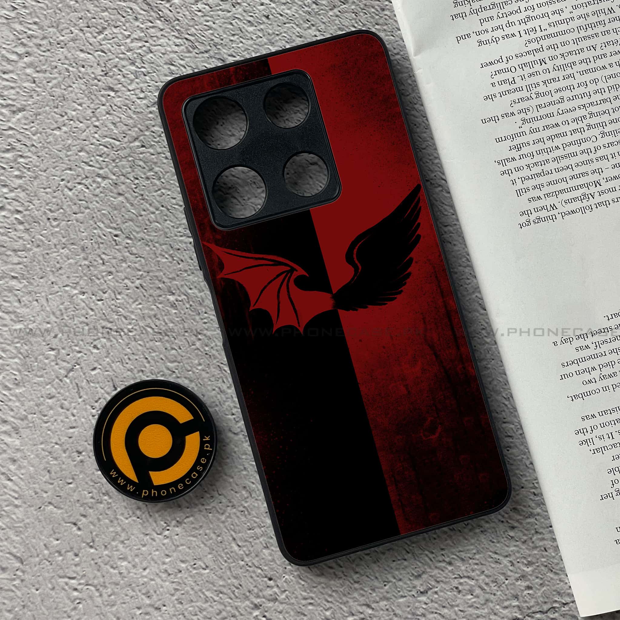 Infinix Note 30 Pro - Angel Wings 2.0 Series - Premium Metal Printed soft Bumper shock Proof Case
