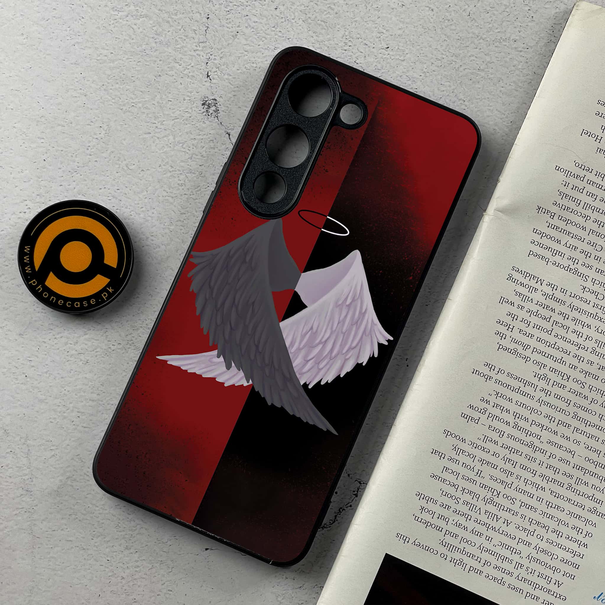 Vivo Y04 - Angel Wings 2.0 Series - Premium Metal Printed Soft Bumper Shockproof Case