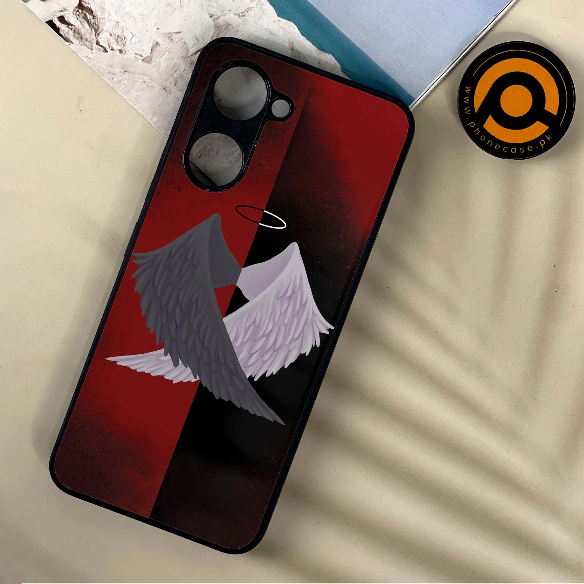 Vivo Y03 - Angel Wings 2.0 Series - Premium Printed Metal soft Bumper shock Proof Case