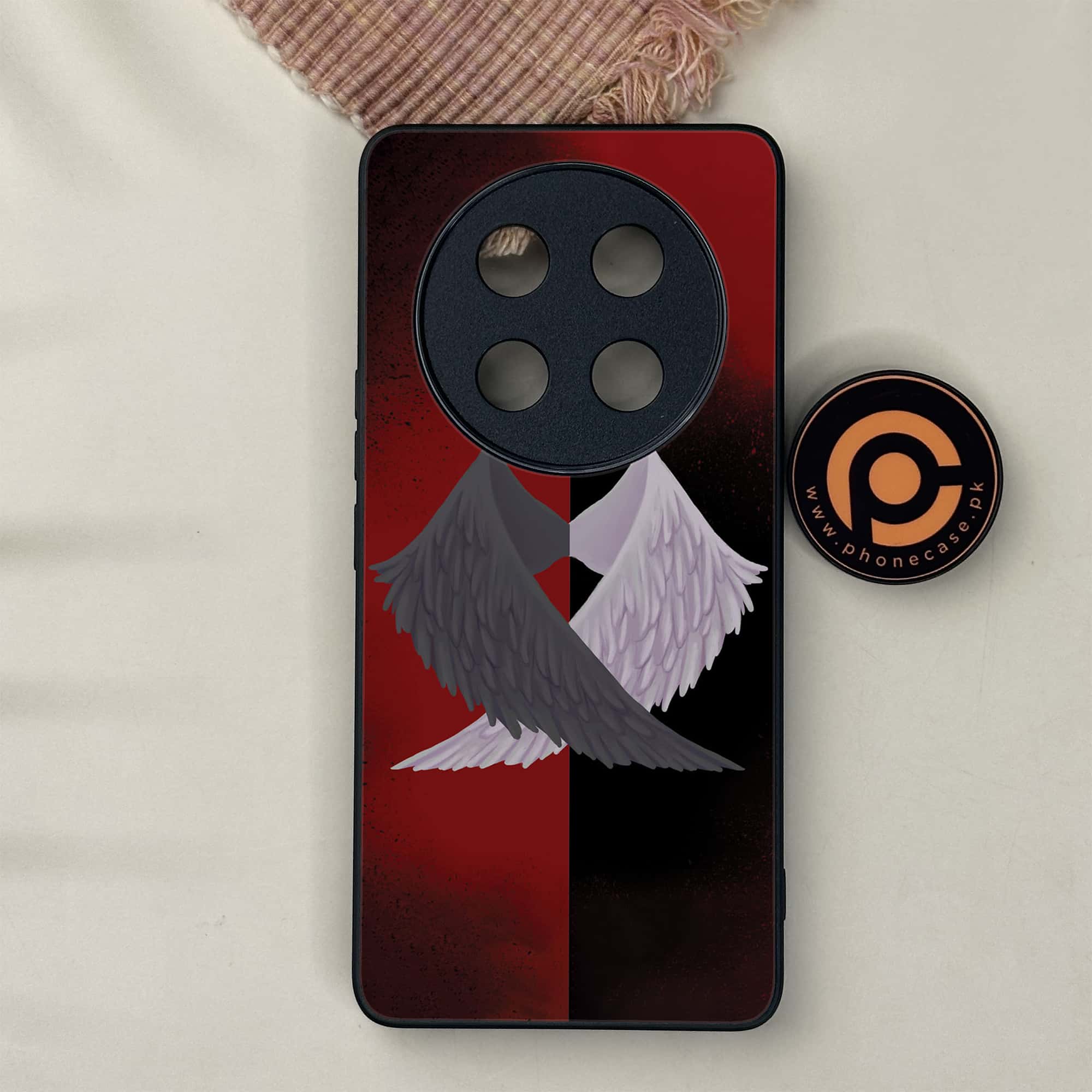 Honor X9c 5G - Angel Wings 2.0 Series - Premium Metal Printed soft Bumper shock Proof Case