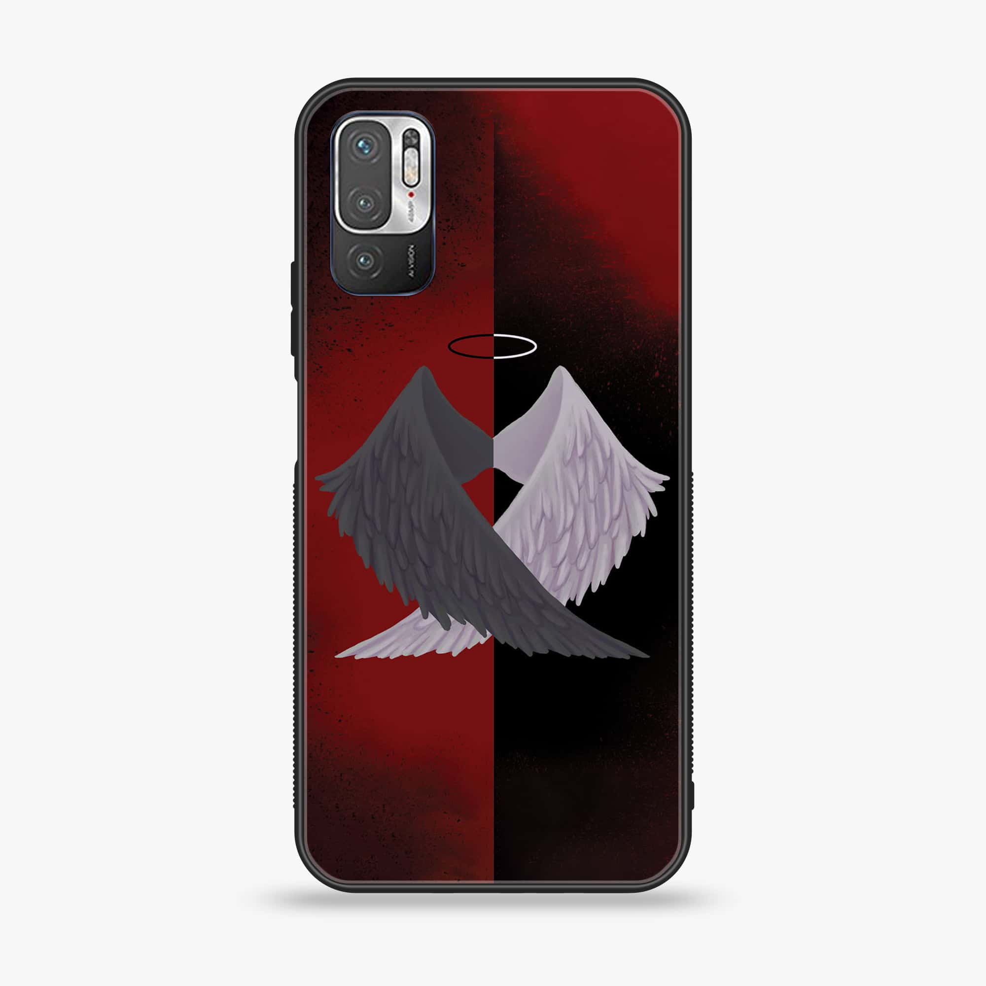 Xiaomi Redmi Note 10 5G - Angel Wings 2.0 Series - Premium Printed Glass soft Bumper shock Proof Case