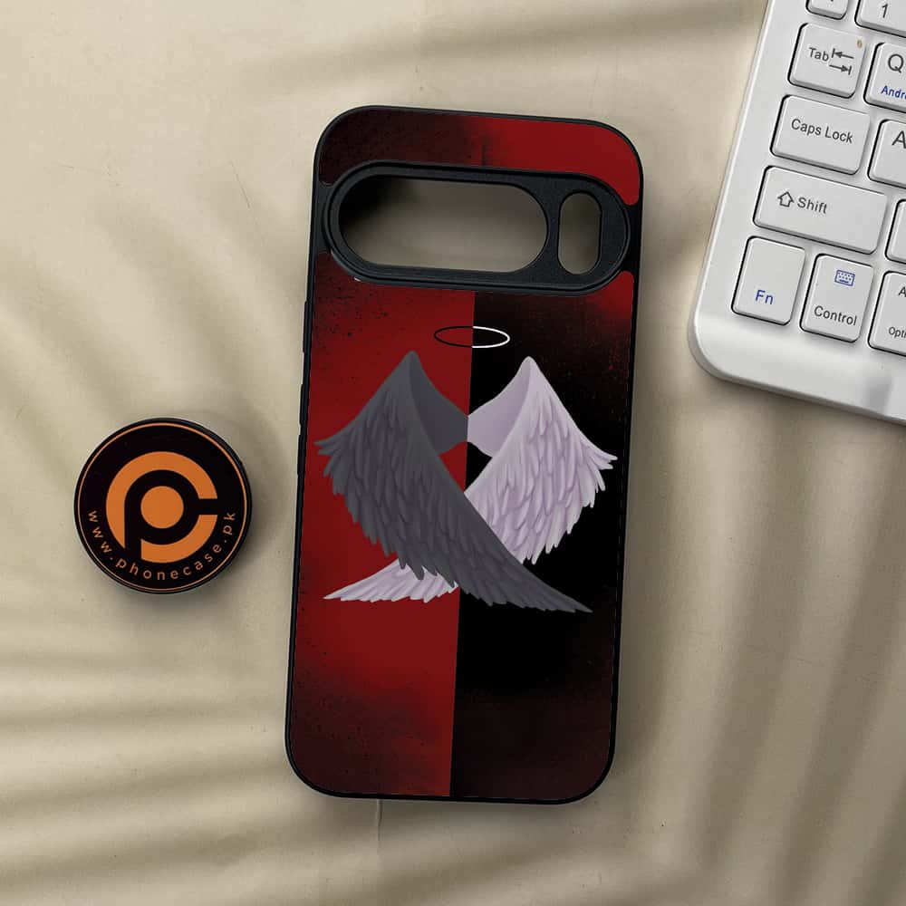 Google Pixel 10  - Angel Wings 2.0 Series - Premium Metal Printed soft Bumper Shockof Case