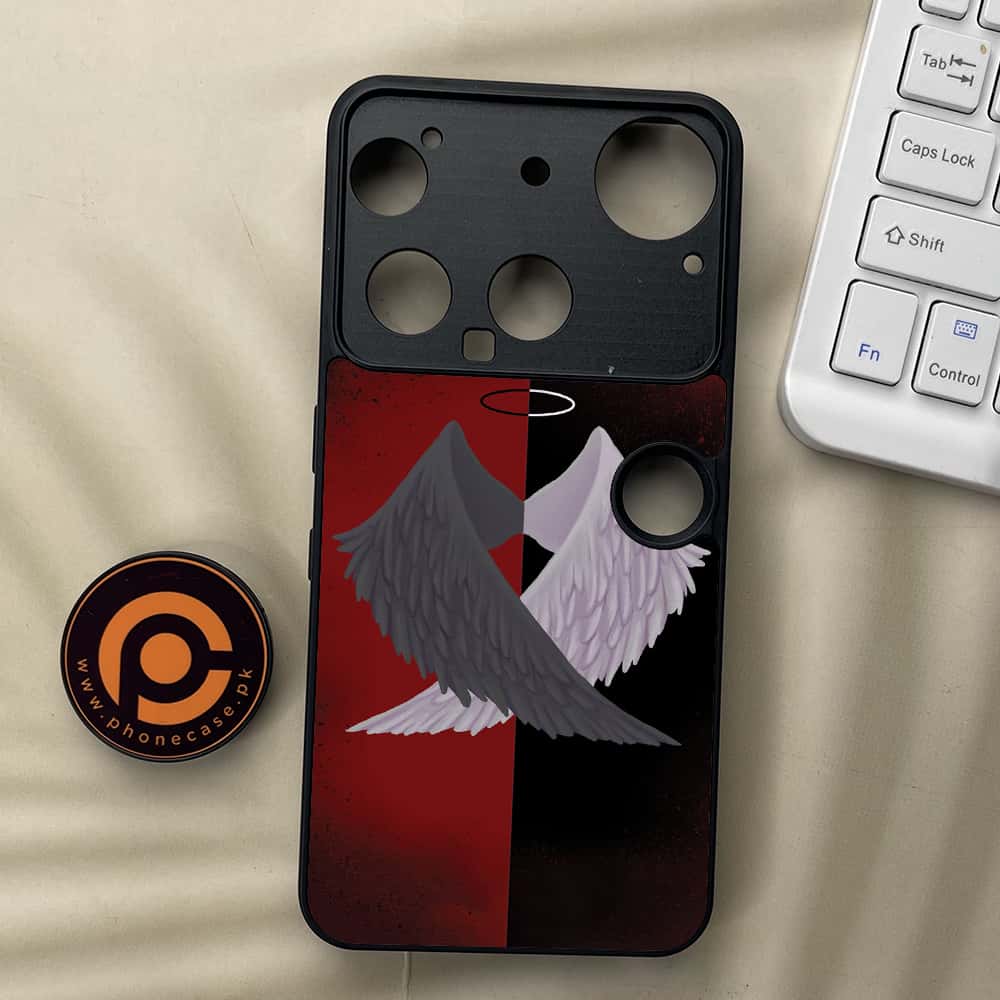 Nothing Phone 3 - Angel Wings 2.0 Series - Premium Metal  Printed soft Bumper shock Proof Case