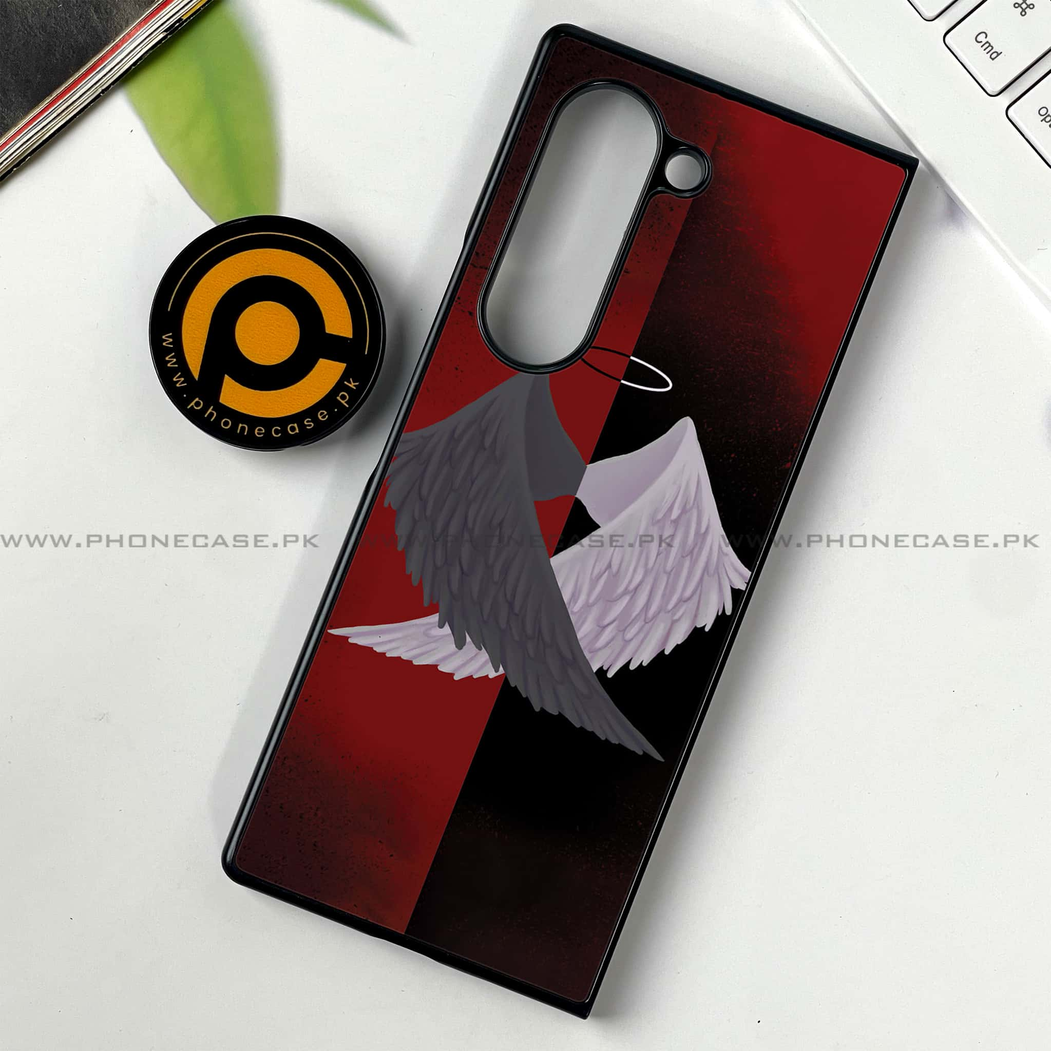 Samsung Galaxy Z Fold 6 - Angel Wings 2.0 Series - Premium Printed Metal soft Bumper shock Proof Case