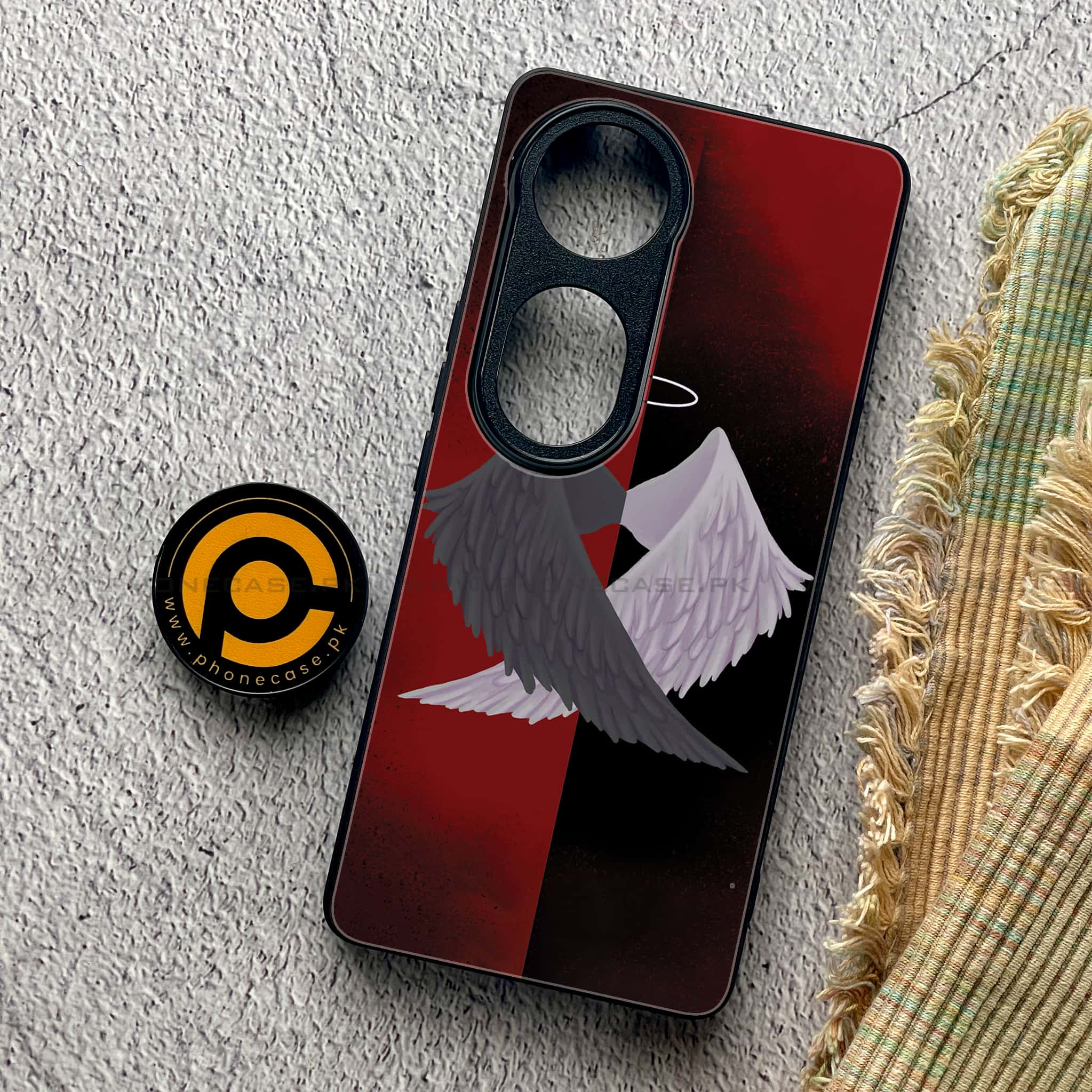 Vivo V40 Pro - Angel Wings 2.0 Series - Premium Metal Printed soft Bumper shock Proof Case