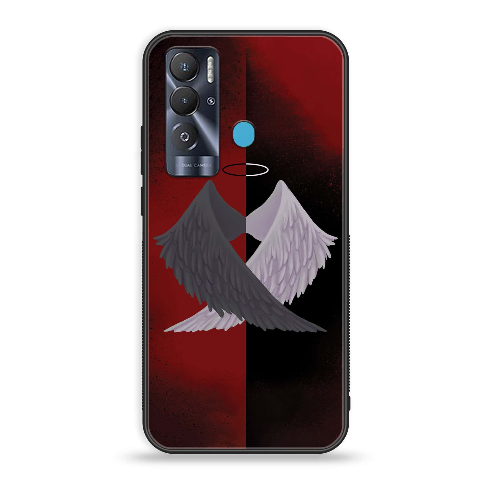 Tecno Pova Neo Angel Wings series 2.0  Premium Printed Glass soft Bumper shock Proof Case