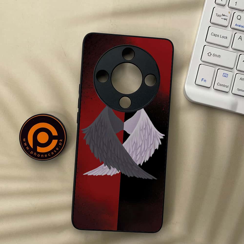 HONOR X9b 5G - Angel Wings 2.0 Series - Premium Metal  Printed soft Bumper shock Proof Case