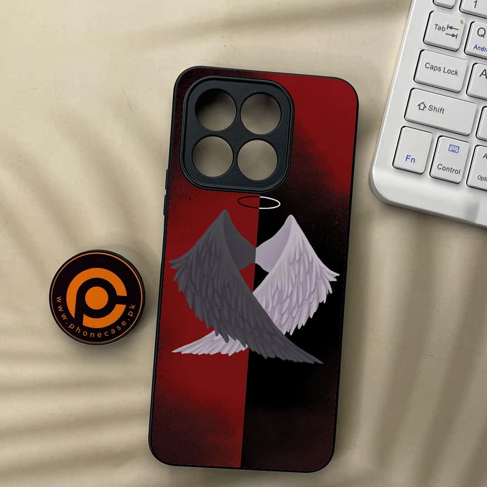 Honor X5b Plus - Angel Wings 2.0 Series - Premium Metal  Printed soft Bumper shock Proof Case