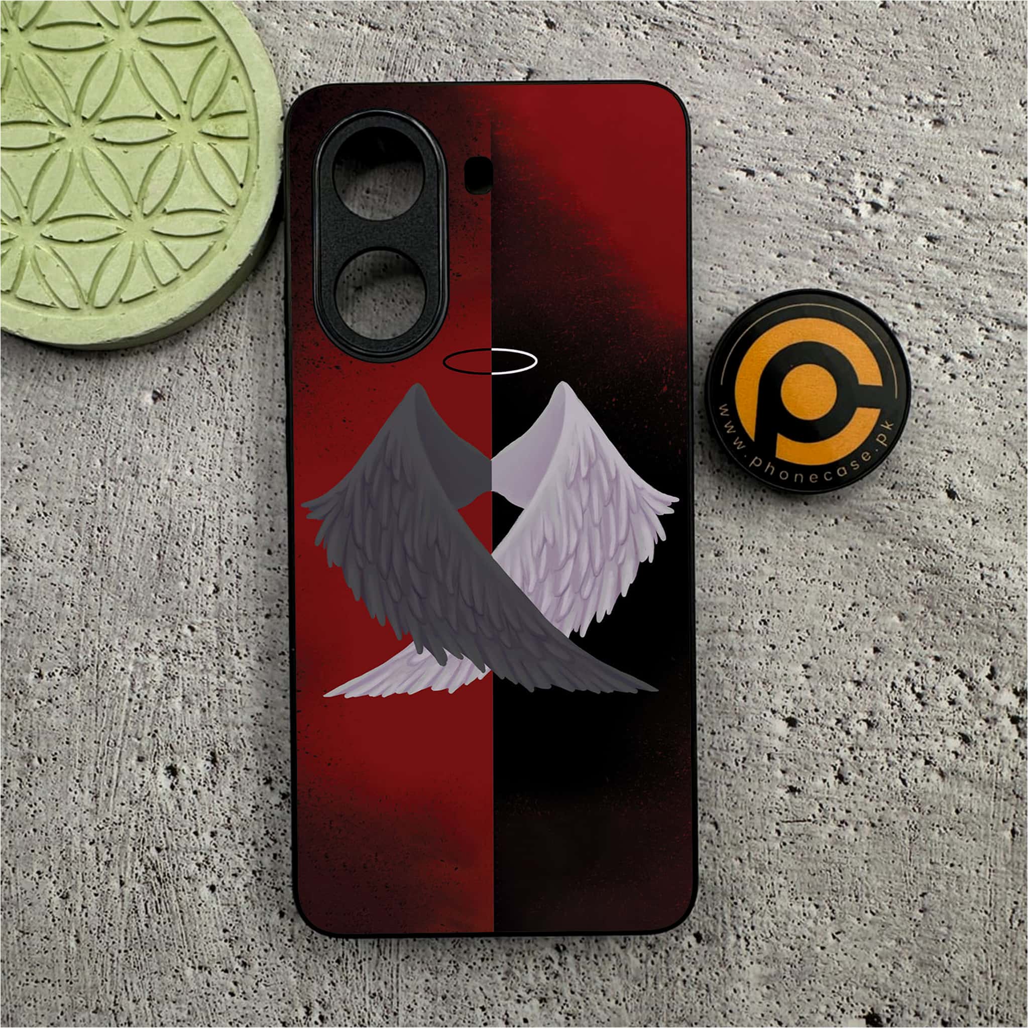 Xiaomi Redmi Turbo 4 - Angel Wings 2.0 Series - Premium Metal Printed soft Bumper shock Proof Case