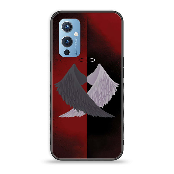 OnePlus 9 - Angel Wings 2.0 Design 7  - Premium Metal Printed soft Bumper Shock Proof Case CS-25313