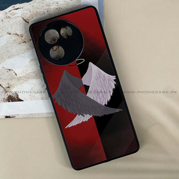 Vivo V30E - Angel Wings 2.0 Design 7 - Premium Printed Metal soft Bumper shock Proof Case CS-22069