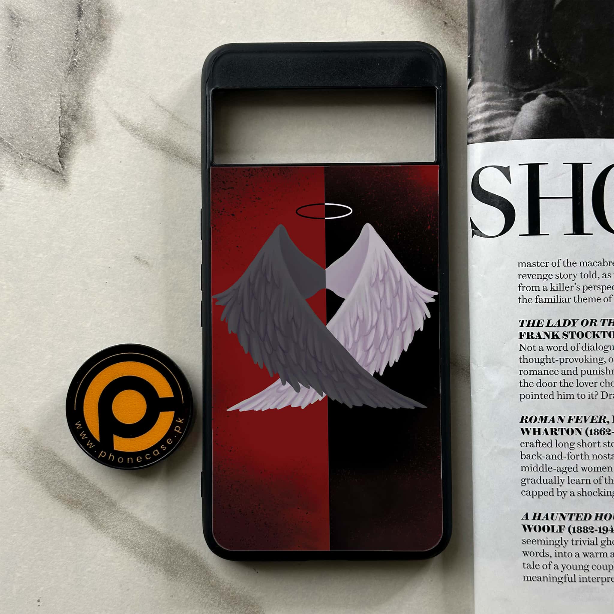 Google Pixel 8a - Angel Wings 2.0 Series - Premium Printed soft Bumper Shock Proof Case