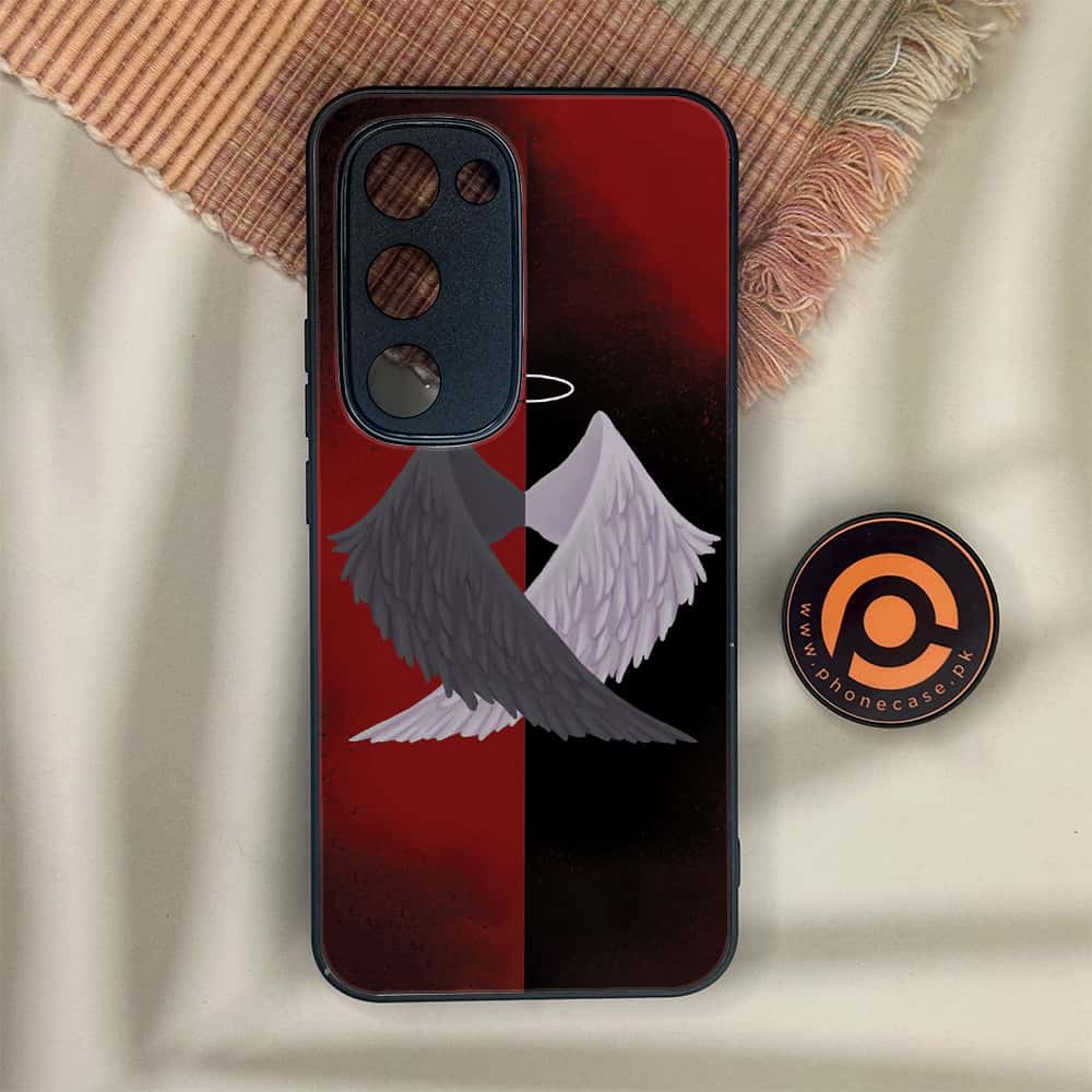 Tecno Spark 40 Pro Plus - Angel Wings 2.0 Series - Premium Metal Printed soft Bumper shock Proof Case